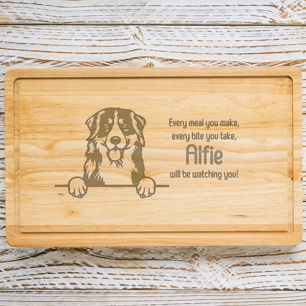 Personalised Chopping Board - Dog Breed & Name - Image 10
