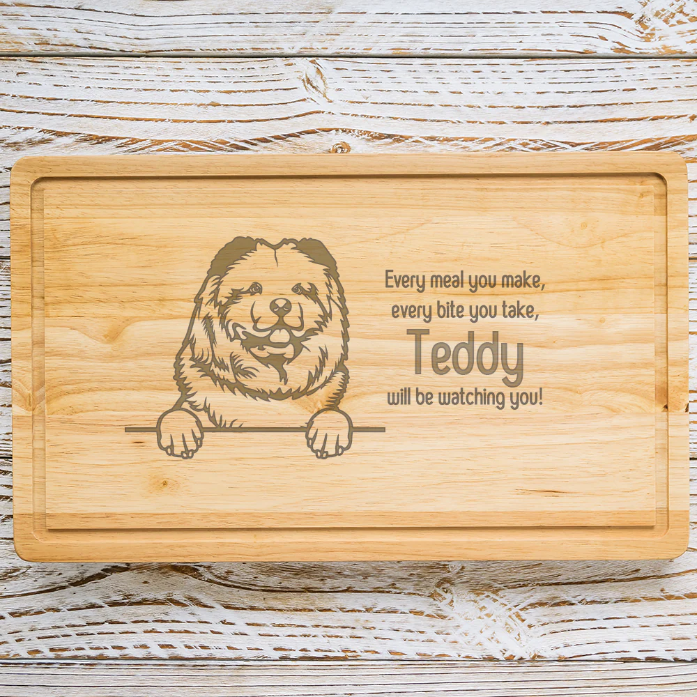 Personalised Chopping Board - Dog Breed & Name - Image 26