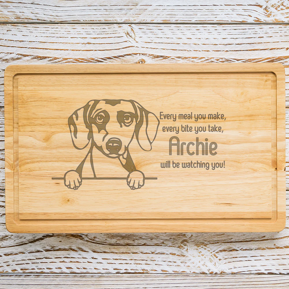 Personalised Chopping Board - Dog Breed & Name - Image 32