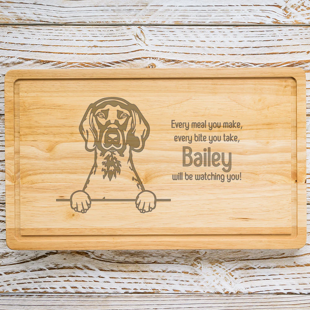 Personalised Chopping Board - Dog Breed & Name - Image 36