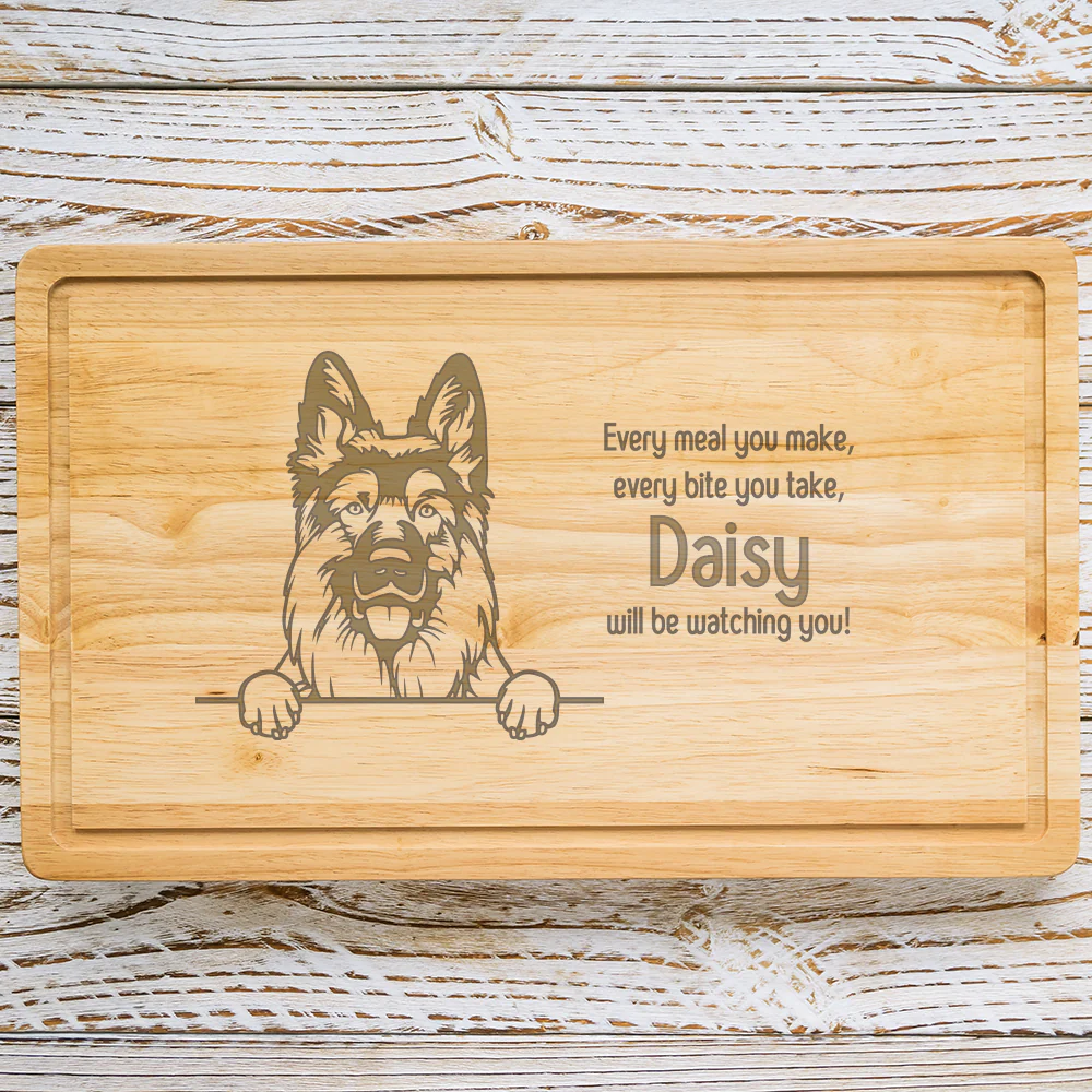 Personalised Chopping Board - Dog Breed & Name - Image 41