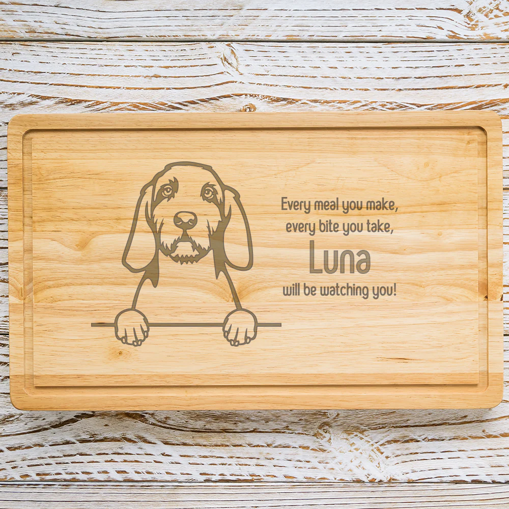 Personalised Chopping Board - Dog Breed & Name - Image 49
