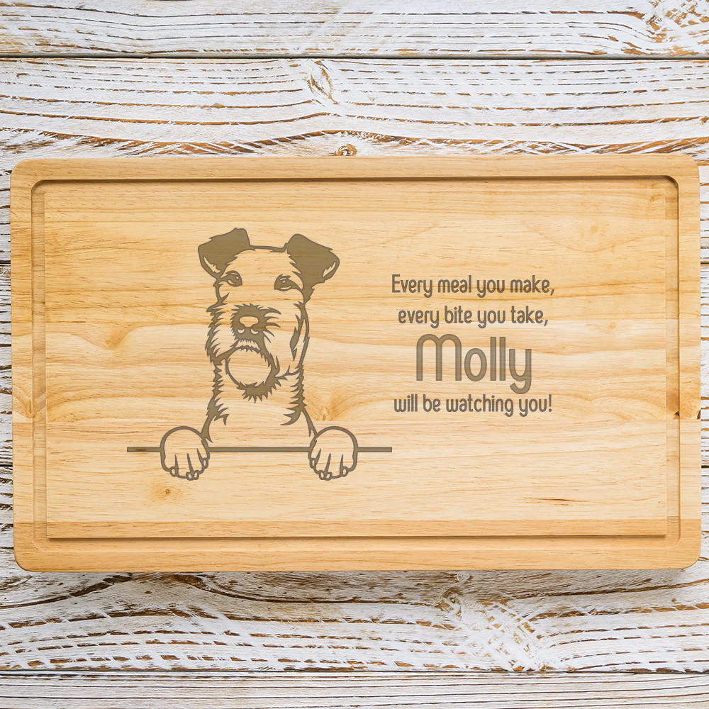 Personalised Chopping Board - Dog Breed & Name - Image 50