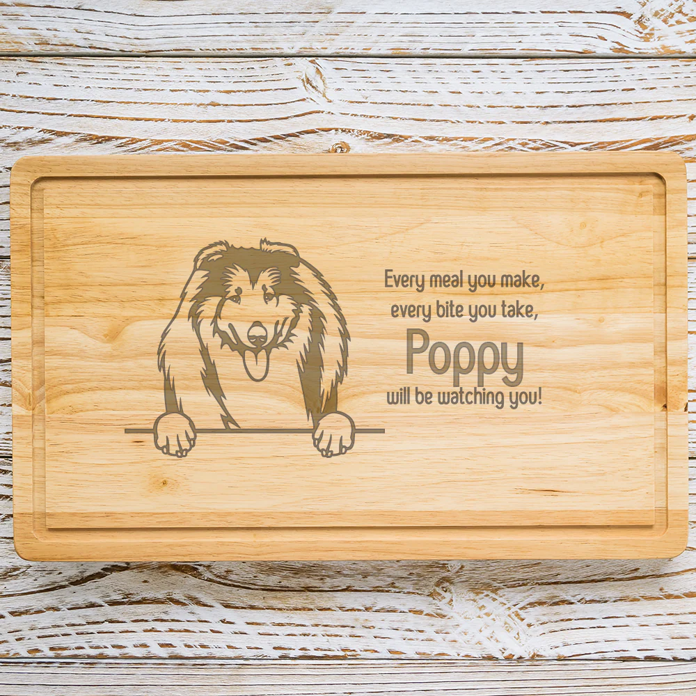 Personalised Chopping Board - Dog Breed & Name - Image 75