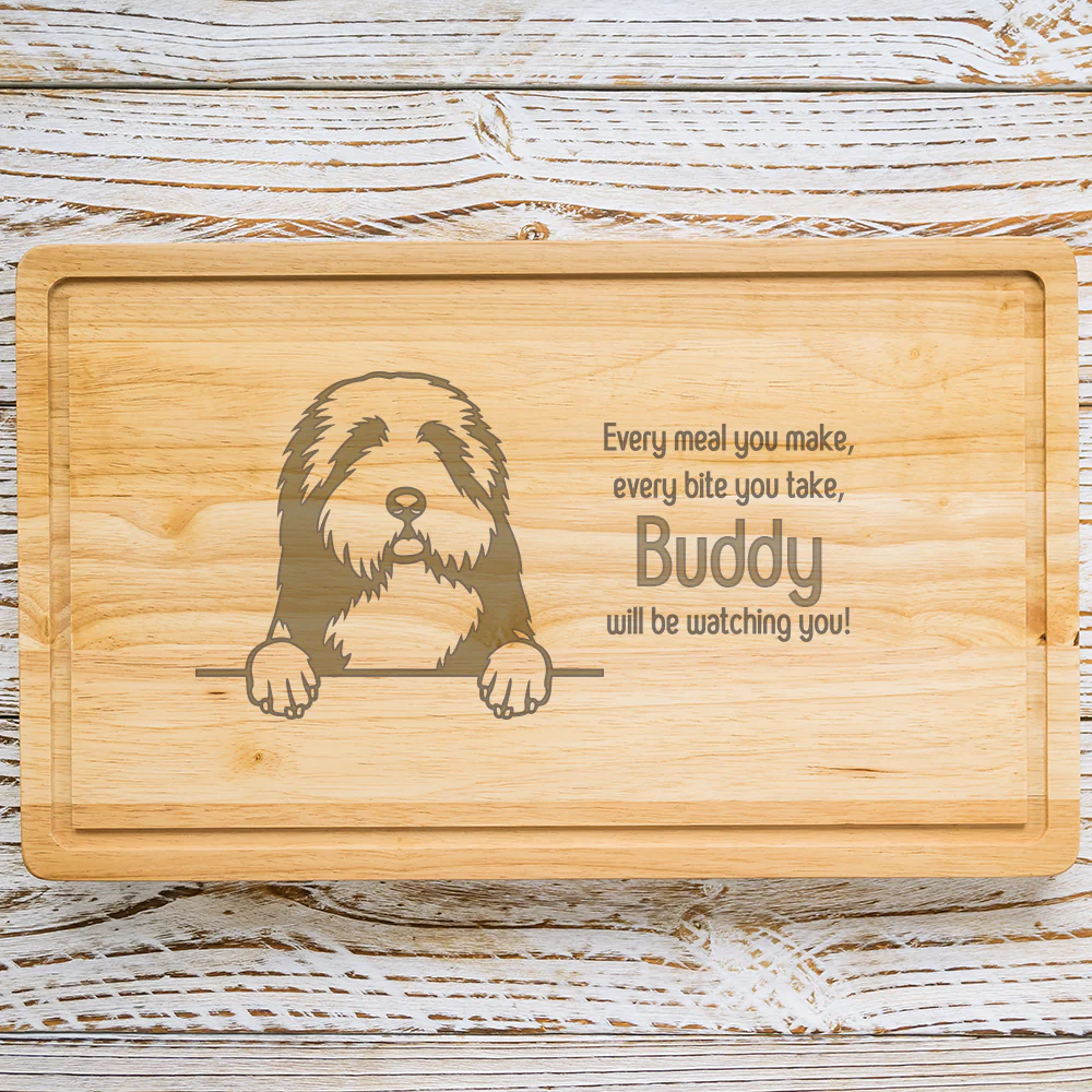 Personalised Chopping Board - Dog Breed & Name - Image 8