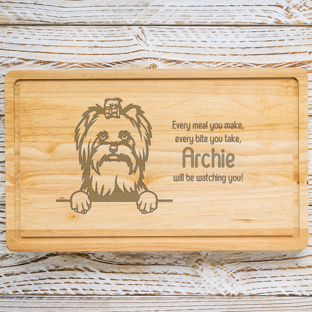 Personalised Chopping Board - Dog Breed & Name - Image 83