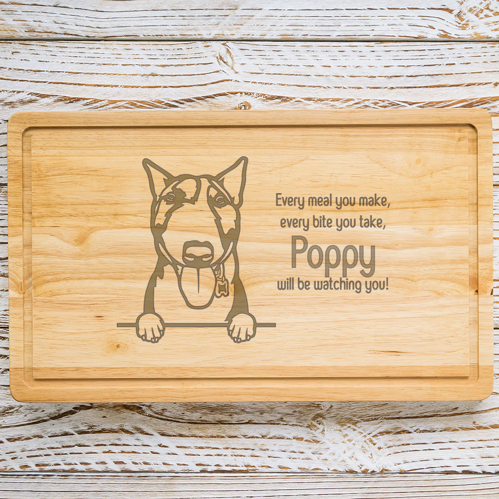 Personalised Chopping Board - Dog Breed & Name - Image 88
