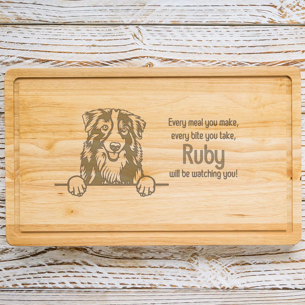 Personalised Chopping Board - Dog Breed & Name - Image 99