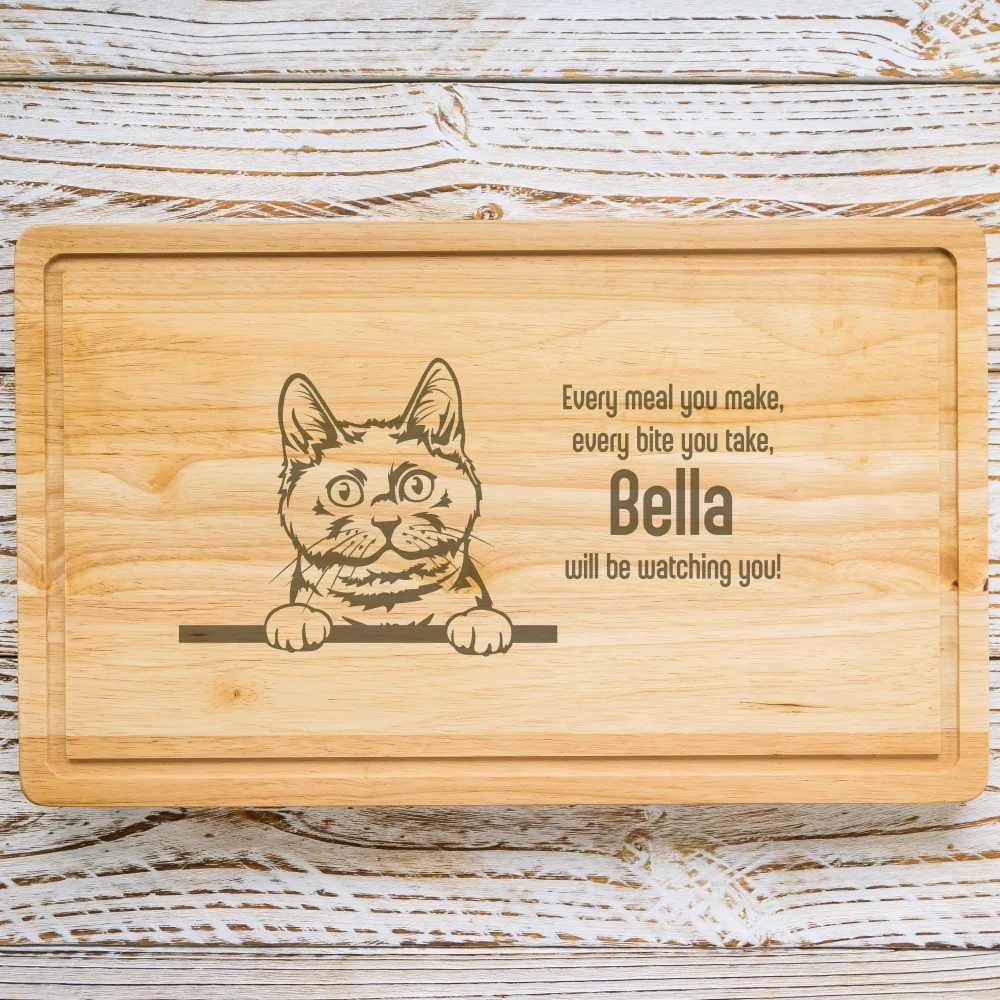 Personalised Chopping Board - Cat Breed & Name - Image 19
