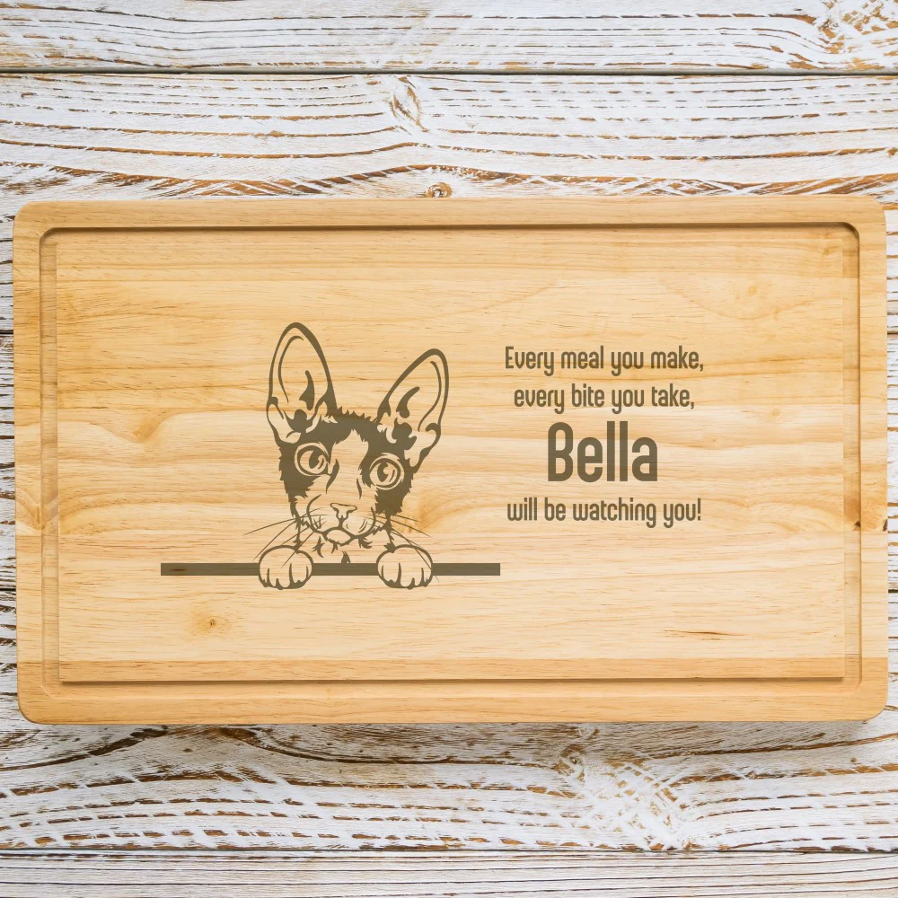 Personalised Chopping Board - Cat Breed & Name - Image 20