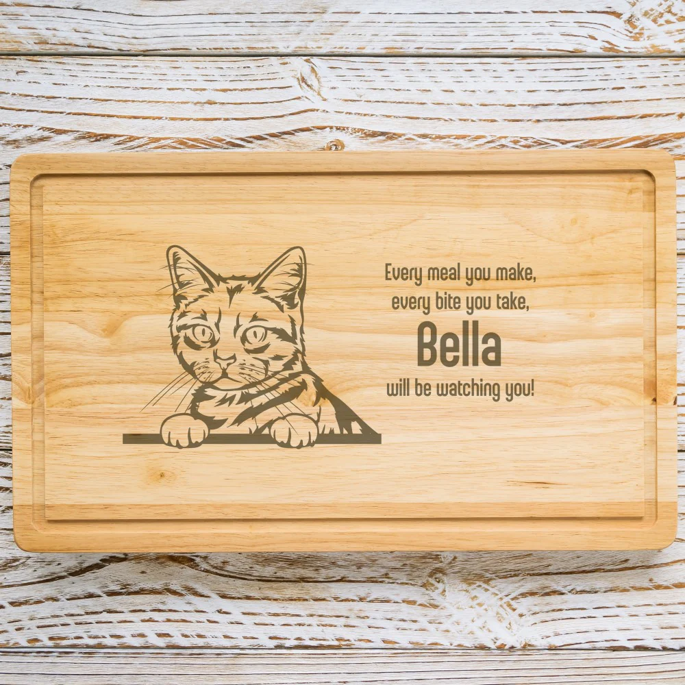 Personalised Chopping Board - Cat Breed & Name - Image 21
