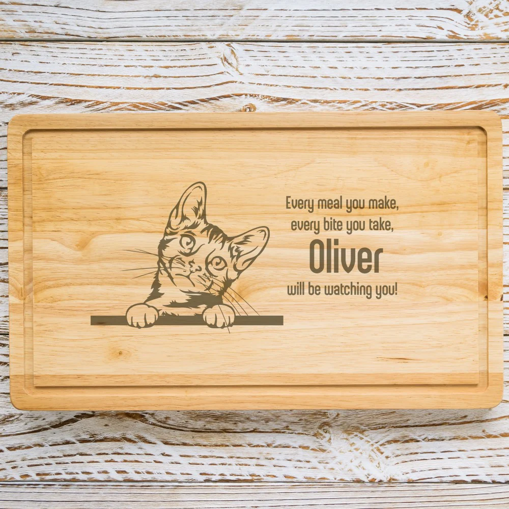 Personalised Chopping Board - Cat Breed & Name - Image 24