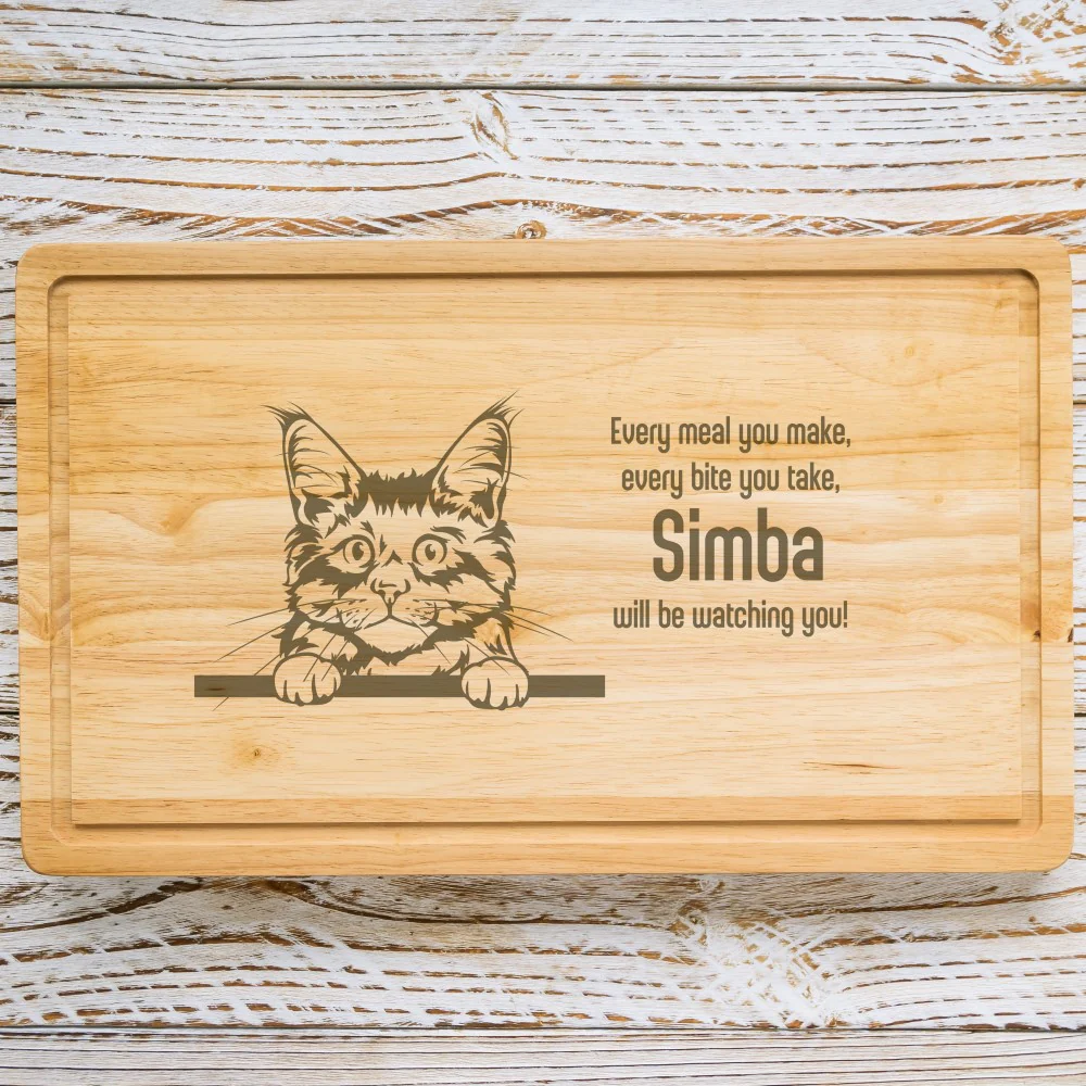 Personalised Chopping Board - Cat Breed & Name - Image 32